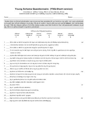 Schema Questionnaire