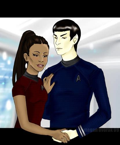 Spock and Uhura - Spock & Uhura Fan Art (27234098) - Fanpop