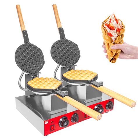 ALDKitchen Bubble Waffle Maker | Stainless Steel Egg Waffle Maker ...