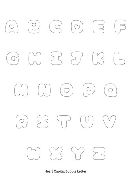 Cute Bubble Letters Of The Alphabet