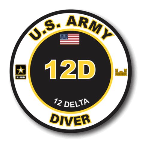 US Army 12D Diver MOS Decal