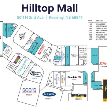 Hilltop Mall - store list, hours, (location: Kearney, Nebraska) | Malls ...