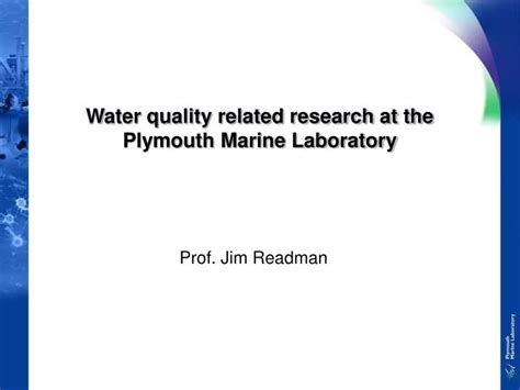 PPT - Water quality related research at the Plymouth Marine Laboratory ...