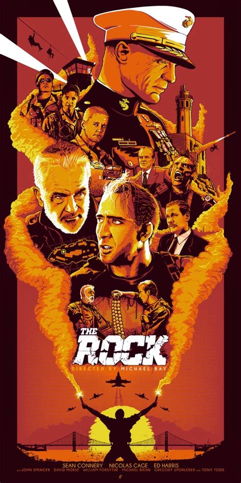 INSIDE THE ROCK POSTER FRAME BLOG: The Rock Movie Poster by Patrick Connan on sale