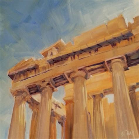 "Parthenon" Daily painting for 13 Jan 2015. | Art at Heart