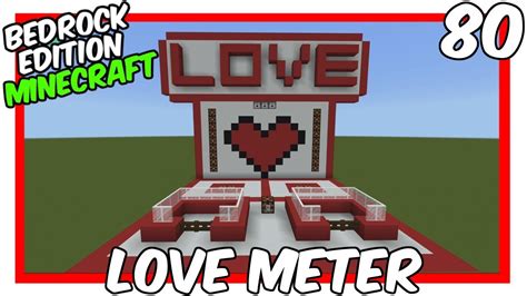 How To Build A Valentine's Day Love Meter In Minecraft Bedrock Edition | #Minecraft #1man1game ...