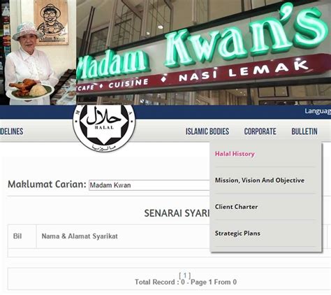 status halal restoran madam kwan - Rose Cornish