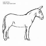 Mule Coloring Page sketch template