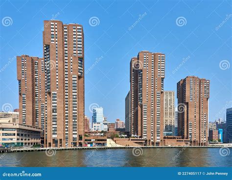 Waterside Plaza is a Residential Apartment Complex of Four Red Brick Towers in Manhattan, NYC ...