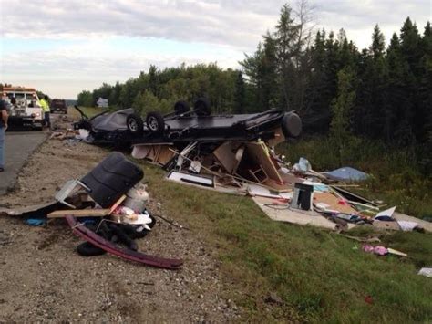 Two dead, eight injured after moose collision on Highway 11 | CBC News