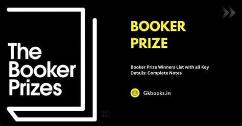 Booker Prize Winners 1969-2024: Complete Notes » GKBOOKS