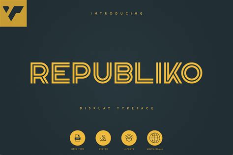 Republiko - Display Typeface | Fonts ~ Creative Market