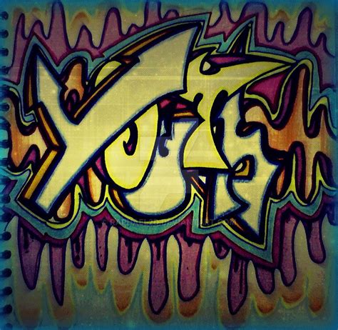 Youth Graffiti throw up. by Raphael2D on DeviantArt