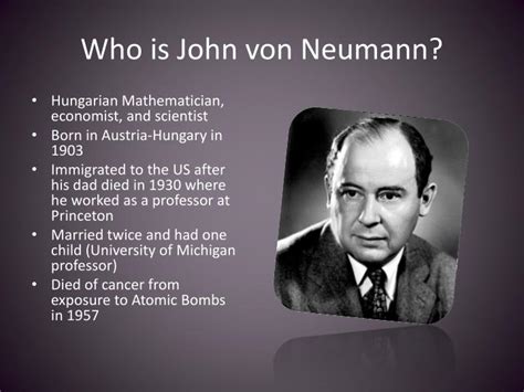 PPT - John von Neumann PowerPoint Presentation - ID:2200176