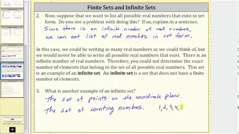 Finite and Infinite Sets - YouTube