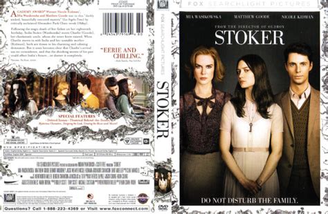 Stoker (2013) WS R1 - Movie DVD - Front DVD Cover