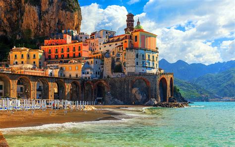 Other: Amalfi Coast Italy Houses Oceans Clouds Buildings Architecture Atrani Best Wallpapers for ...