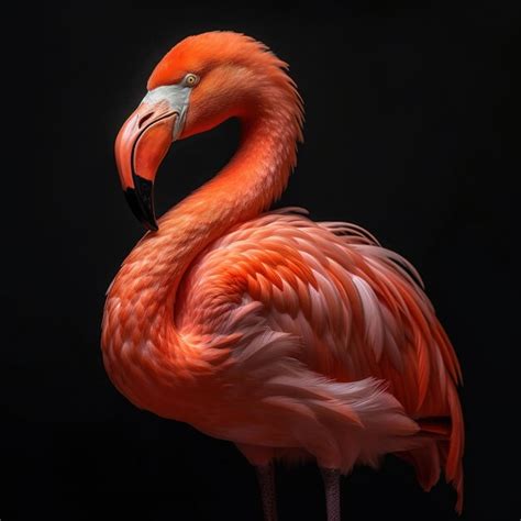 Premium AI Image | flamingo bird close up