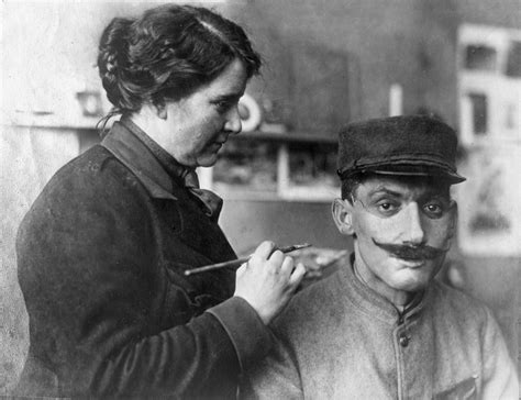 From the Archives: Restorative Face Masks for WWI Soldiers - red cross chat