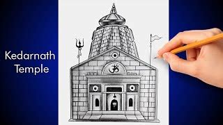 How to draw Kedarnath Temple || Easy pencil sketch || S... | Doovi