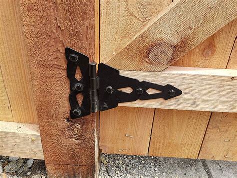 AmazonSmile: Gate Tee Hinges Heavy Duty Contractor Grade Hinges for Wooden Gates with Fasteners ...