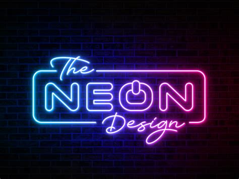 the neon design neon logo design lighting multicolor by Design Sea on ...