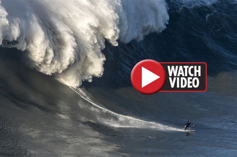 Biggest wave surfed world record BROKEN – 110ft wall of water | Daily Star