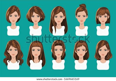 Illustration Avatar Hair Style Game Icon Stock Vector (Royalty Free ...