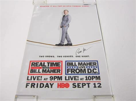 Bill Maher signed autographed Event Poster Certified Coa