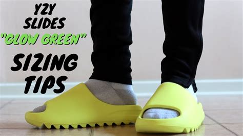 Adidas Yeezy Slide "GLOW GREEN" Review & On Feet | BEST SIZING TIPS - YouTube