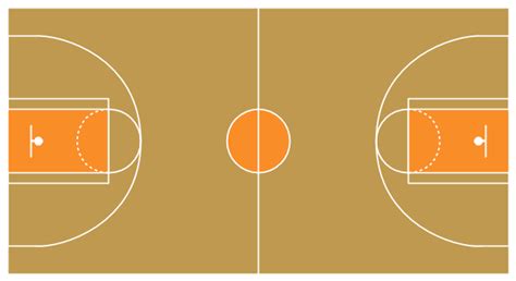 Basketball court dimensions clip art - WikiClipArt