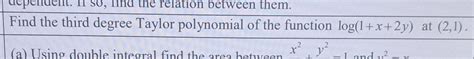 Solved Find the third degree Taylor polynomial of the | Chegg.com