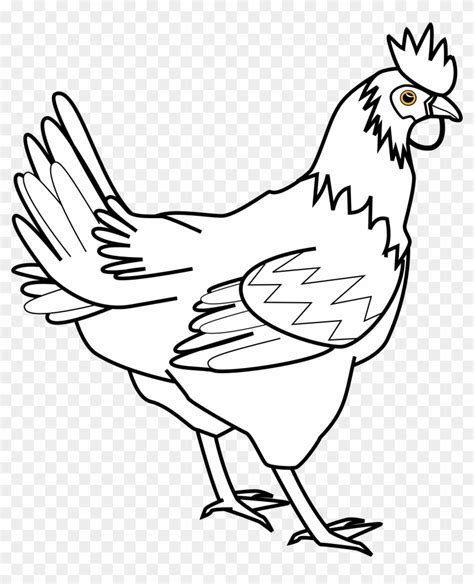 Chicken Clipart Black And White - Chicken Clipart Black And White - Free Transparent PNG Clipart ...