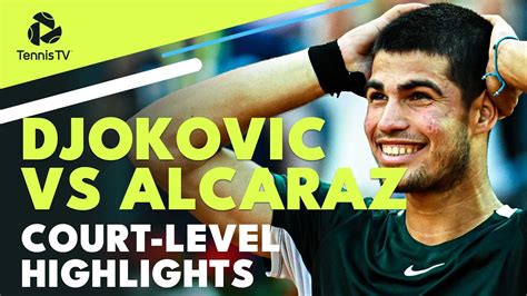 Novak Djokovic vs Carlos Alcaraz: Court-Level Highlights | Madrid 2022 ...