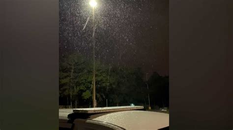 Snow in Florida? Deputies capture flakes falling in parking lot