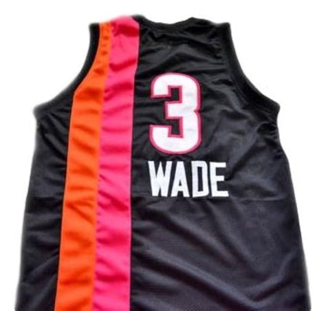 Dwyane Wade #3 Miami Floridians Basketball Custom Jersey Sewn Black Any ...