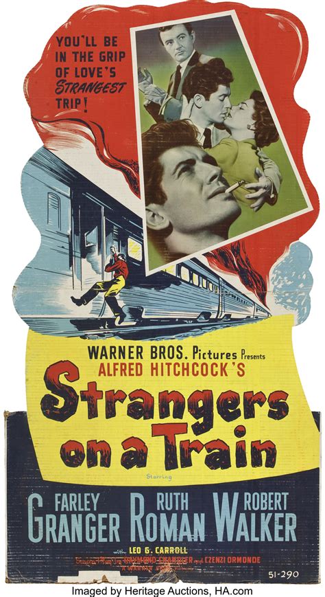 Strangers on a Train (Warner Brothers, 1951). Standee (32" X | Lot ...