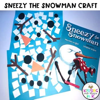 SNEEZY THE SNOWMAN Craftivity- Craft & Writing Prompt | TPT