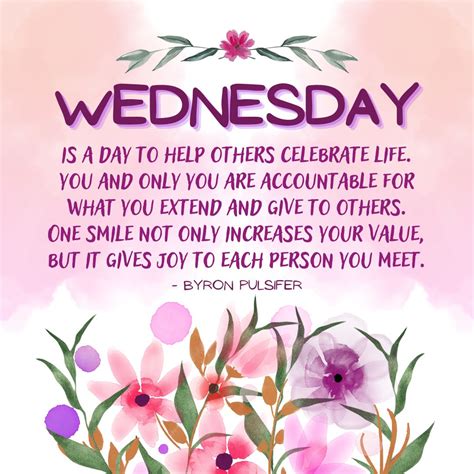 Wednesday Quotes: Wednesday Positivity – “Wednesday is a day to help ...