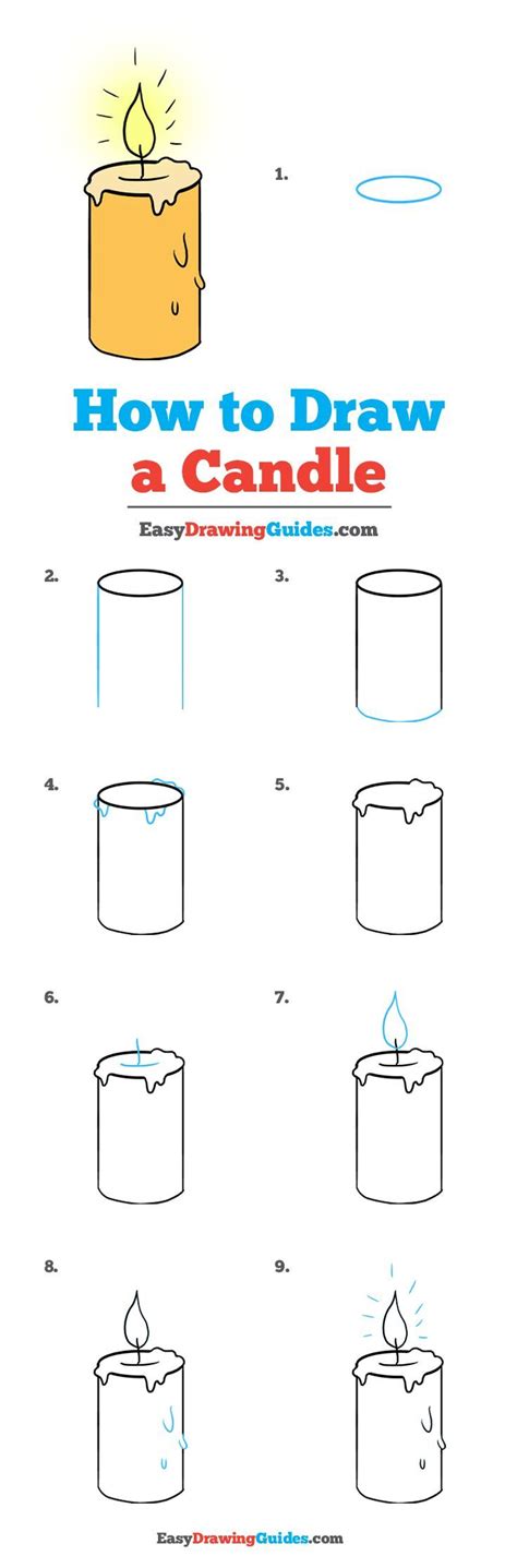 How to Draw a Candle - Really Easy Drawing Tutorial | Drawing tutorial easy, Easy drawings ...