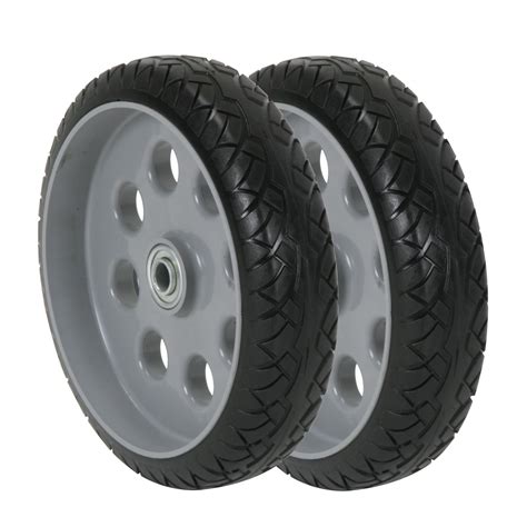 COSCO 10 Inch Low Profile Replacement Wheels for Hand Trucks, Flat-Free, Multiple Colors ...