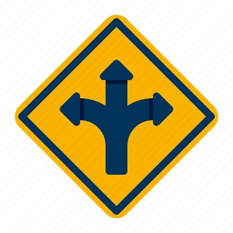 Road, split, sign, traffic icon - Download on Iconfinder