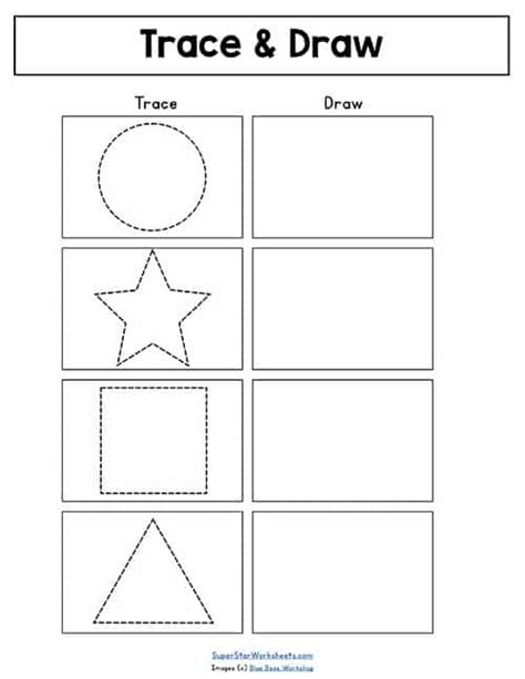 Shapes Worksheets for Kindergarten - Superstar Worksheets