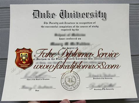 Is it possible to create a 100% similar Duke University degree certificate?