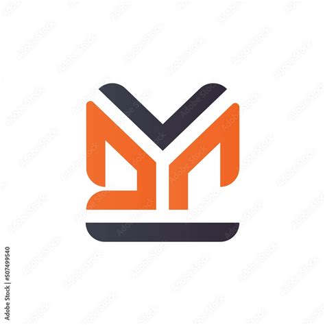 Vector Logo Design Latter Icon DM Stock Vector | Adobe Stock