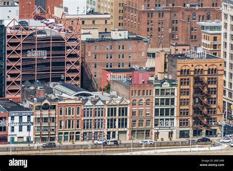 Skyline of downtown Pittsburgh Stock Photo - Alamy