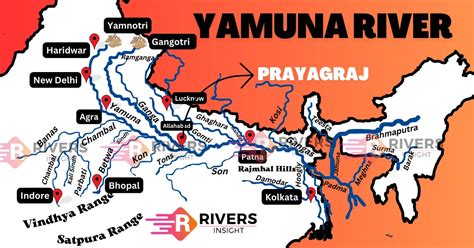 Yamuna River System: Detailed Map with Tributaries - Rivers Insight