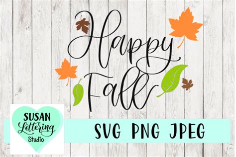 Happy Fall SVG, PNG, JPEG (356126) | SVGs | Design Bundles