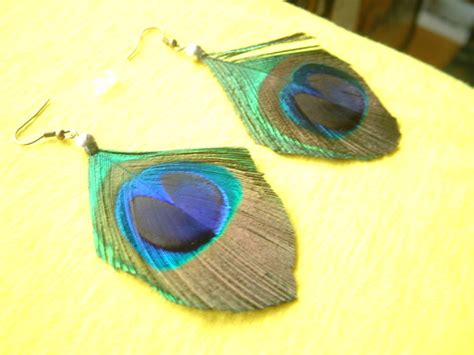 Peacock Feather Earrings (SILVER) | Peacock Feather Earrings… | Flickr