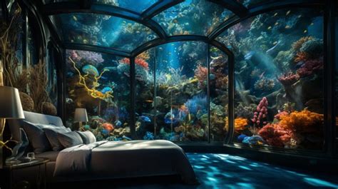 An Underwater Bedroom With An Incredible View